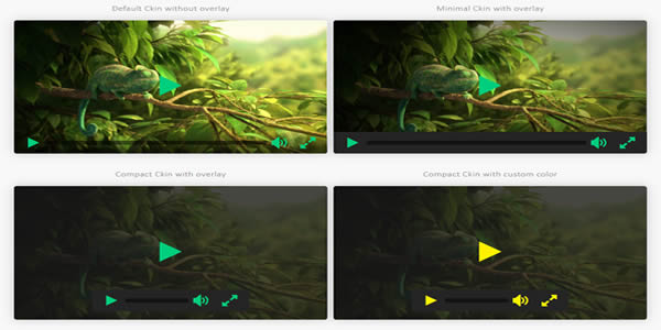 简约精美的HTML5在线视频播放器插件